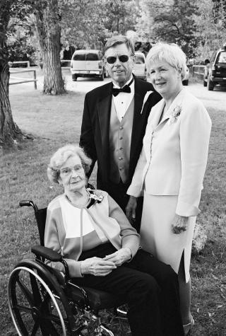 Jane, Bill & Grandmother Rader - Laurie & Mikes Wedding - HF Bar Ranch Saddlestring, Wyoming