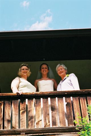 kay, laurie and jane - Laurie & Mikes Wedding - HF Bar Ranch Saddlestring, Wyoming