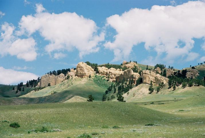 castle rock - Saddlestring, Wyoming