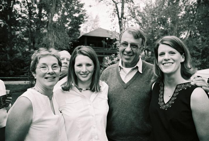 mom, amy, dad and leah - Laurie & Mikes Wedding - HF Bar Ranch Saddlestring, Wyoming