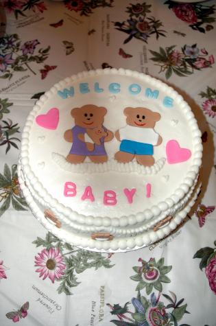 Katie's Cake Before - Kristi & Gene's Baby Shower